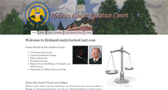 Desktop Screenshot of holmescountyjusticecourt.com