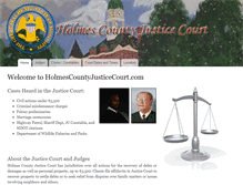 Tablet Screenshot of holmescountyjusticecourt.com